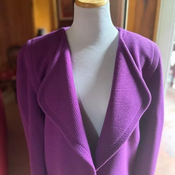 KRIZIA Vintage Purple Jacket Coat - IT42 - US 6 - Picture 2 of 11